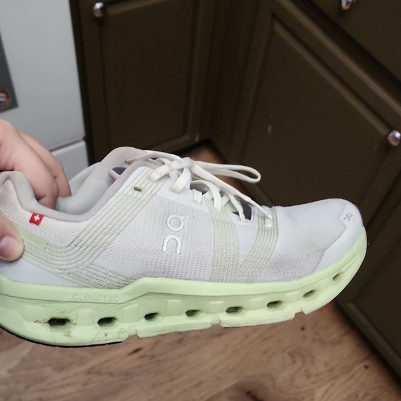On Running Cloudtec Sneakers - White and Green - Picture 1 of 4